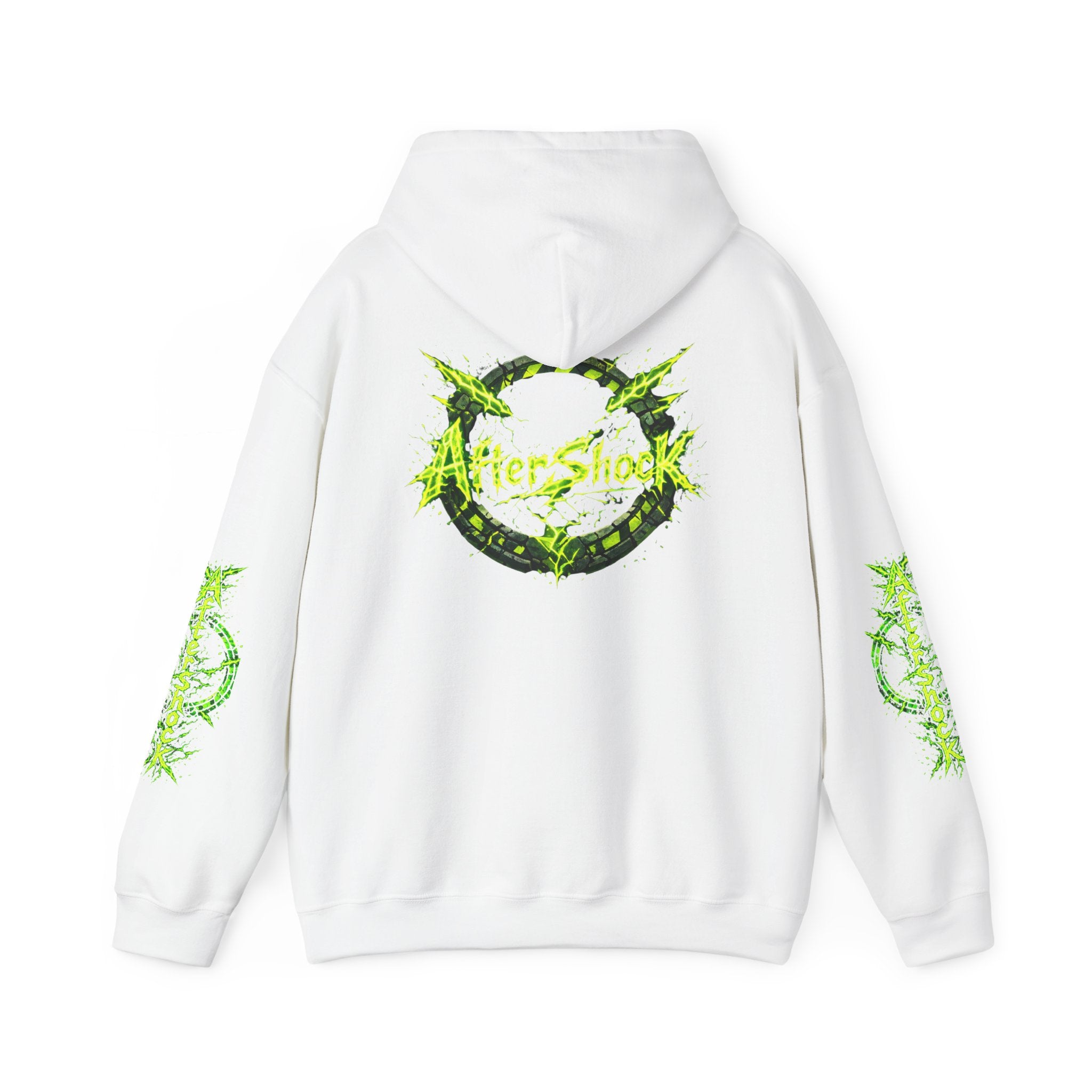 AfterShock Neon Green Circle Logo Hoodie