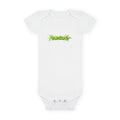 Onesie — 'AfterShock' Neon Green Logo Baby Bodysuit
