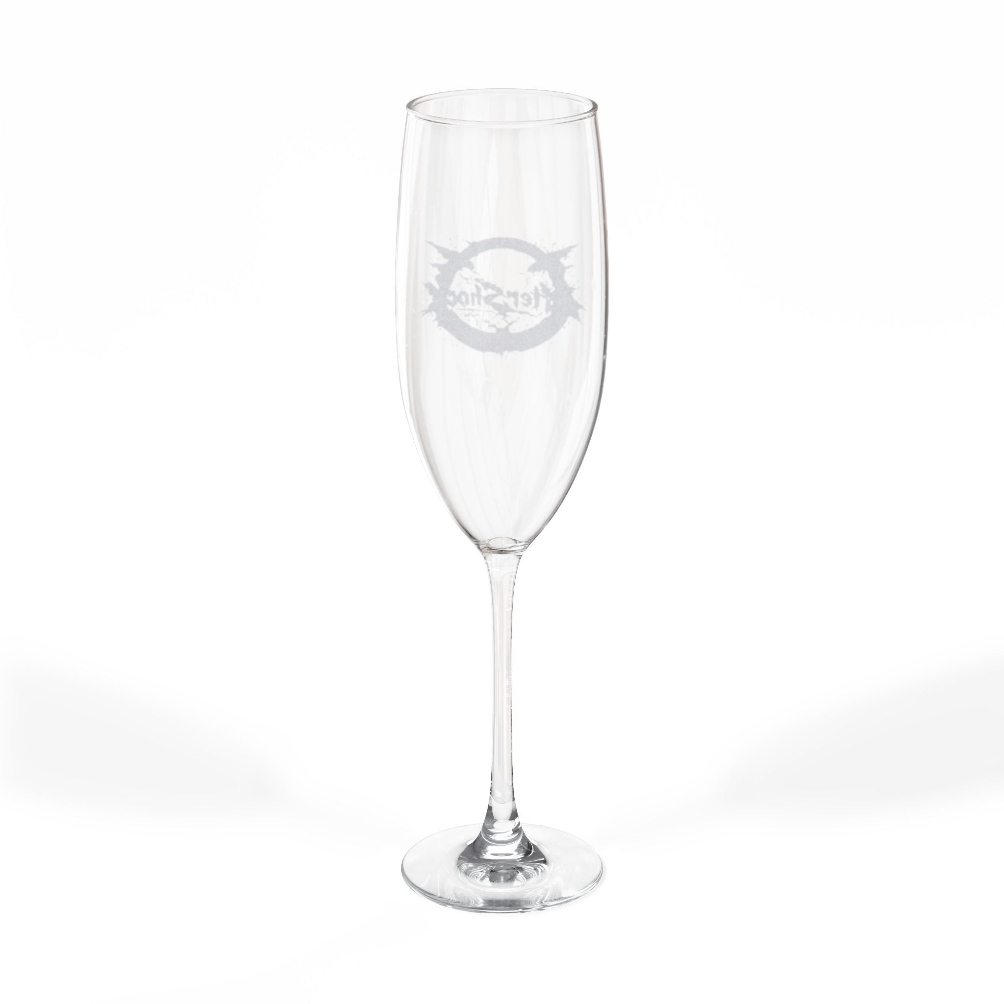 Engraved 8oz Champagne Flute – Personalized Wedding & Toast Glass