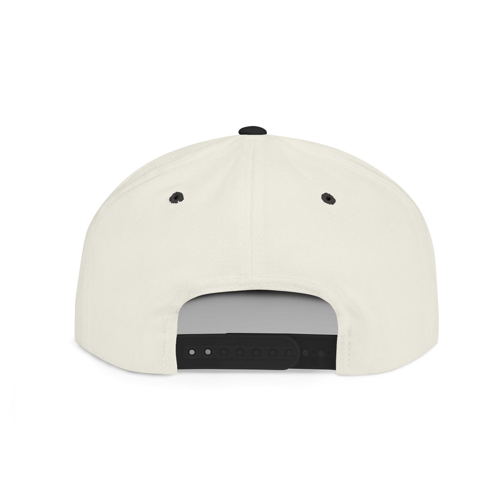 Flat Bill Snapback Hat — "Aftershock" Neon Splatter Streetwear Cap