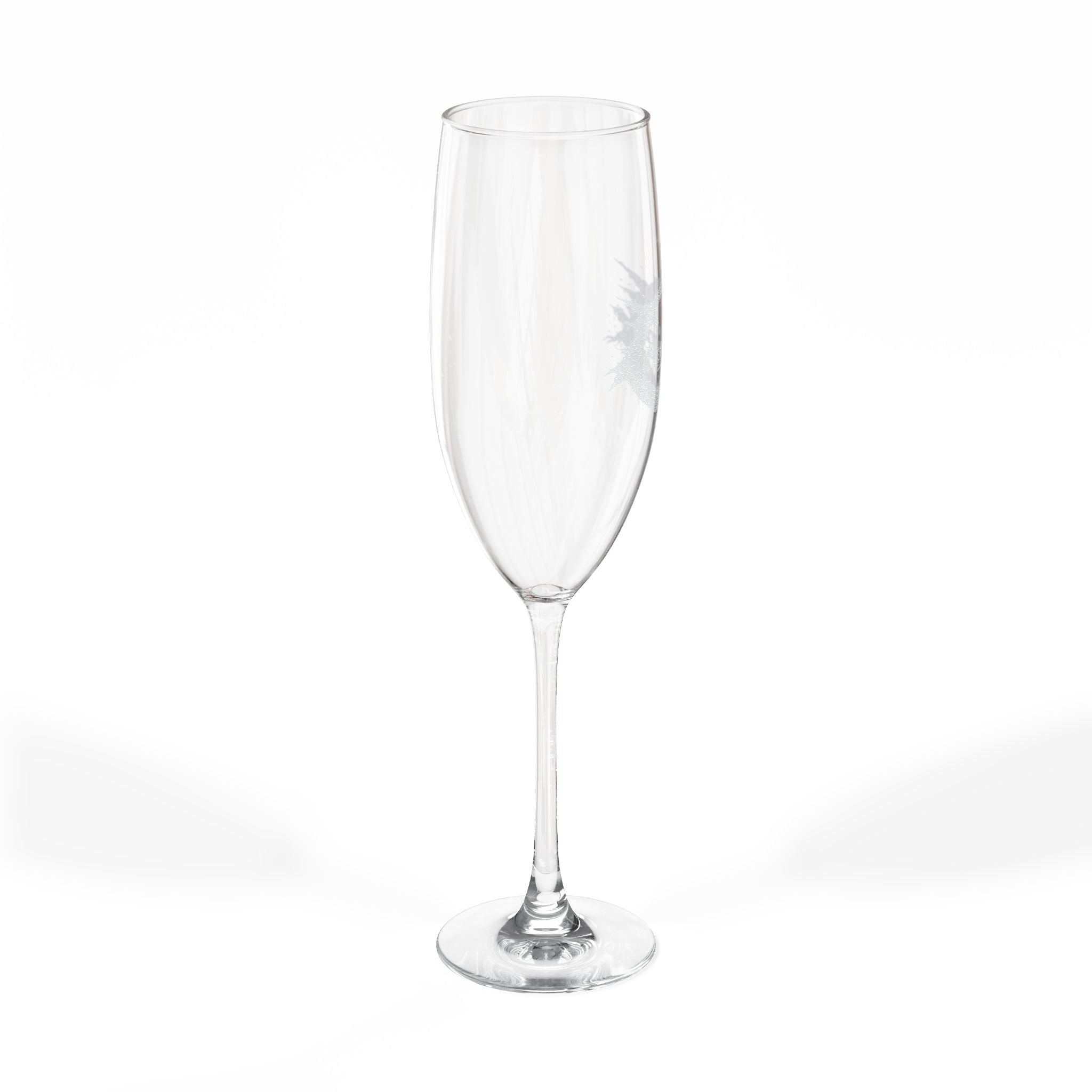 Engraved 8oz Champagne Flute – Personalized Wedding & Toast Glass