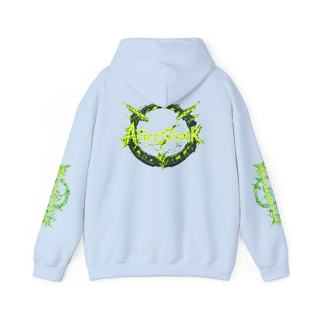 AfterShock Neon Green Circle Logo Hoodie