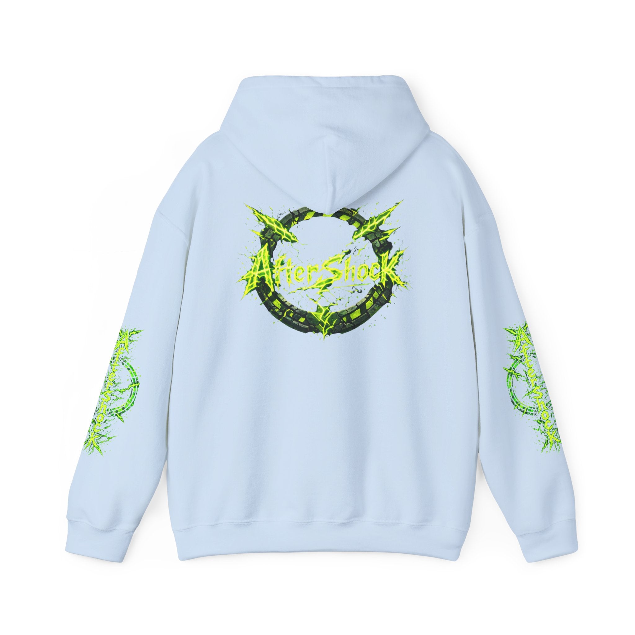 AfterShock Neon Green Circle Logo Hoodie