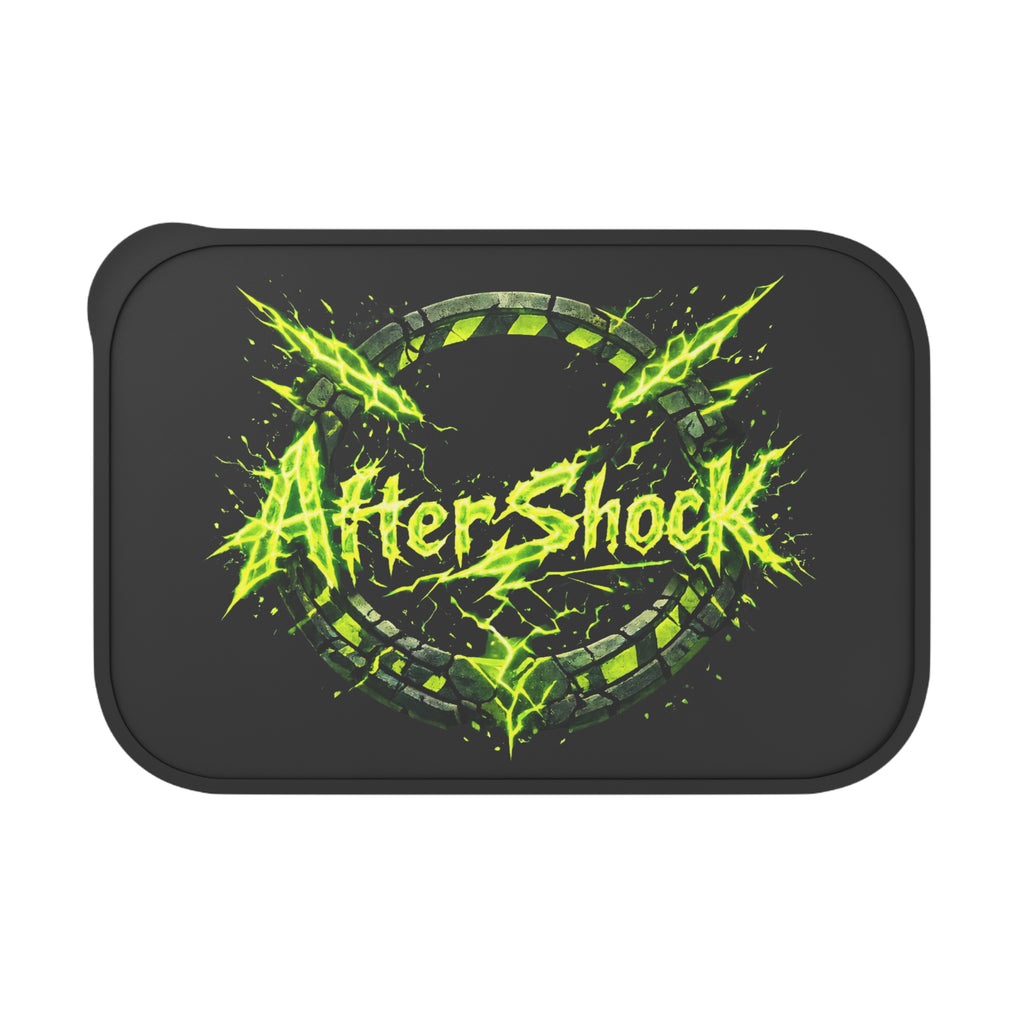 Bento Box — "AfterShock" Neon Green Gaming Lunchbox (PLA with Band & Utensils)