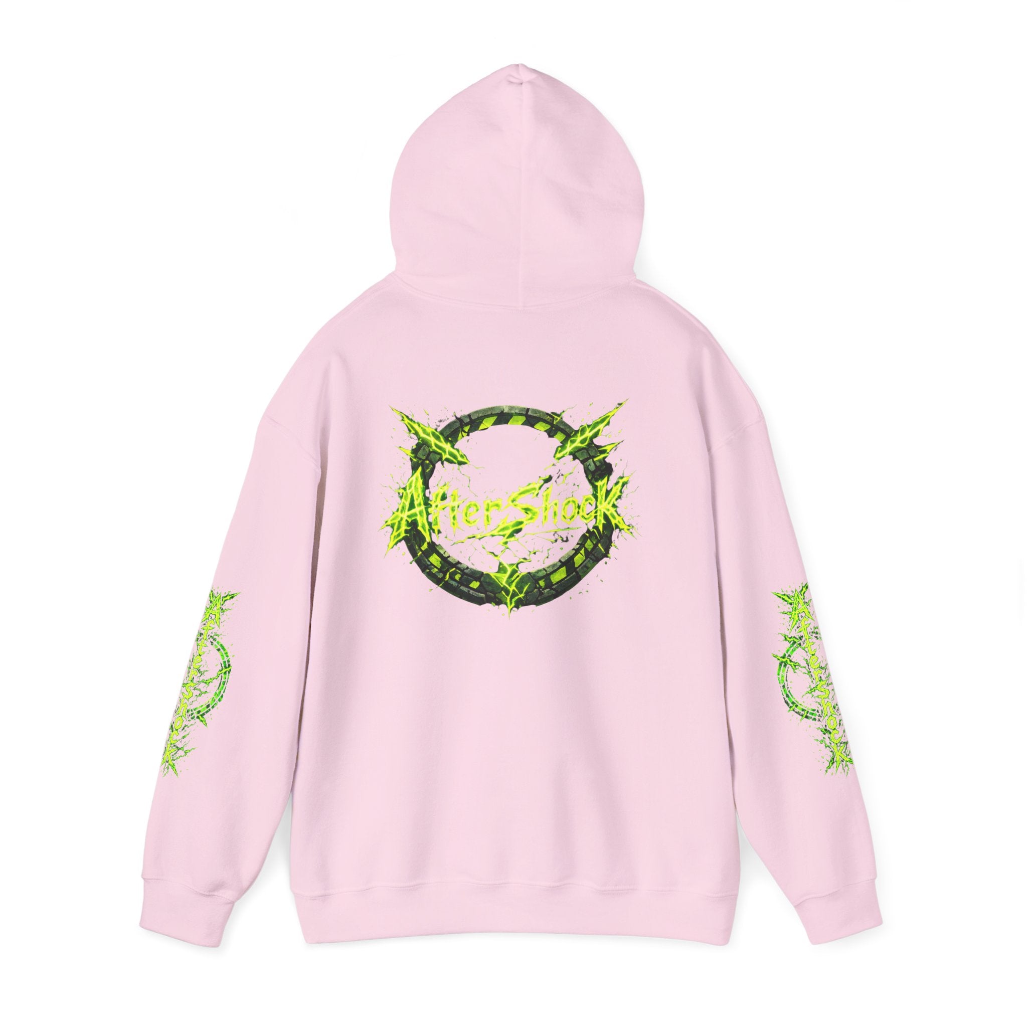 AfterShock Neon Green Circle Logo Hoodie