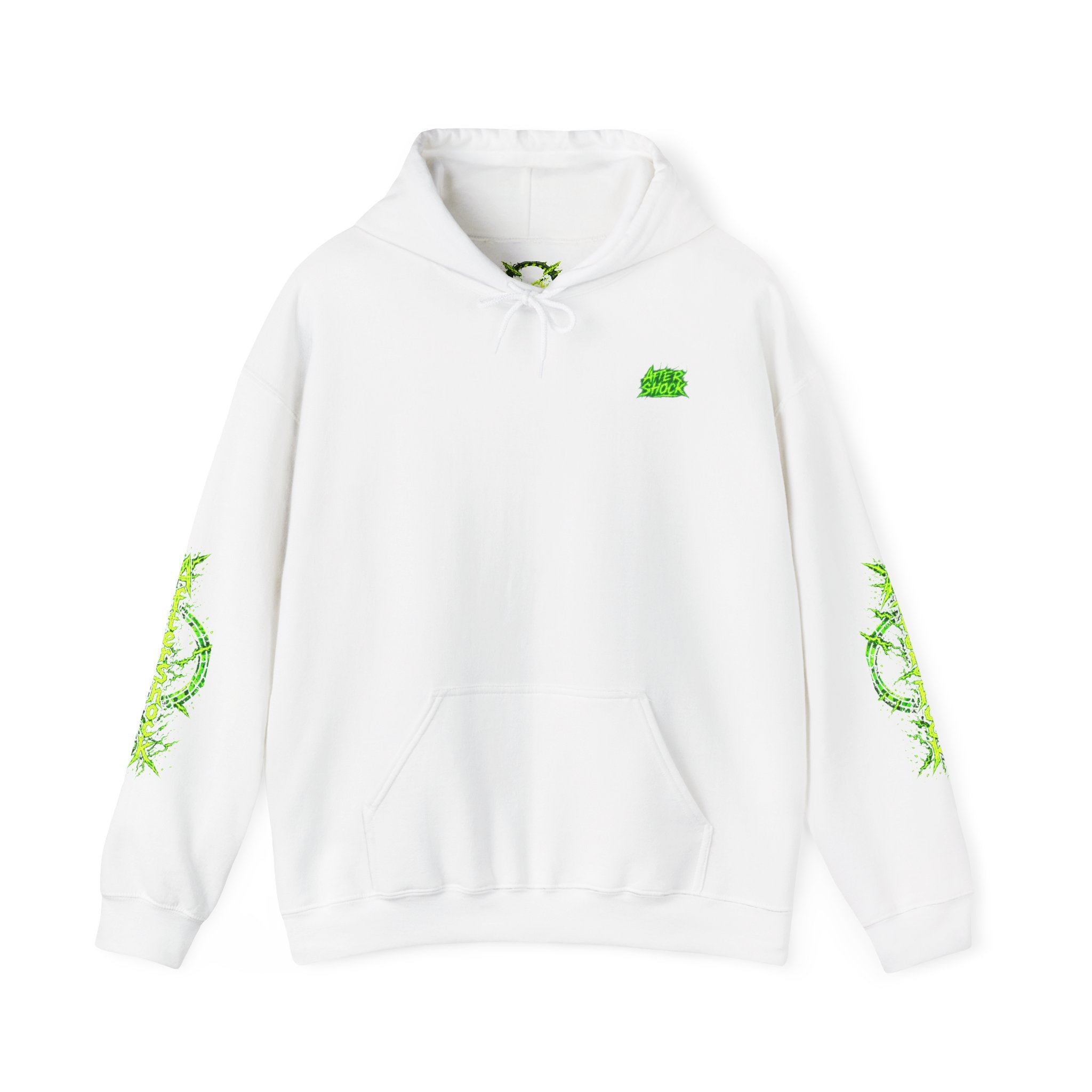 AfterShock Neon Green Circle Logo Hoodie