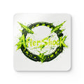 Aftershock Neon Logo Cork Coaster Set — 4-Pack Drink Coasters