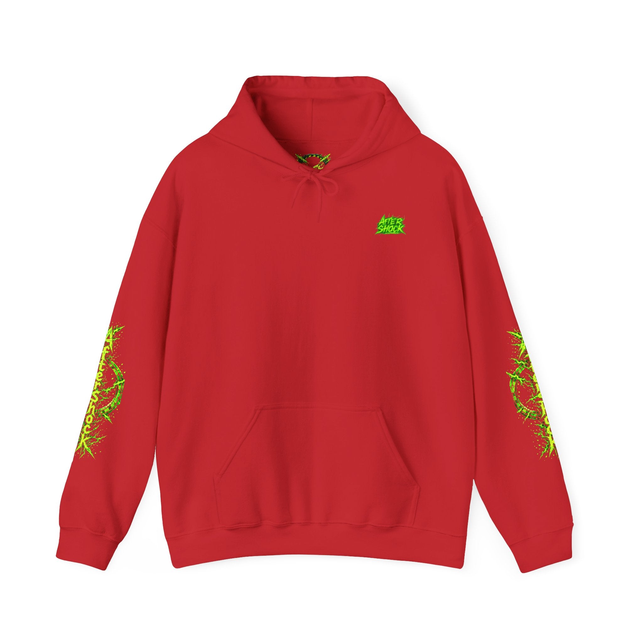 AfterShock Neon Green Circle Logo Hoodie
