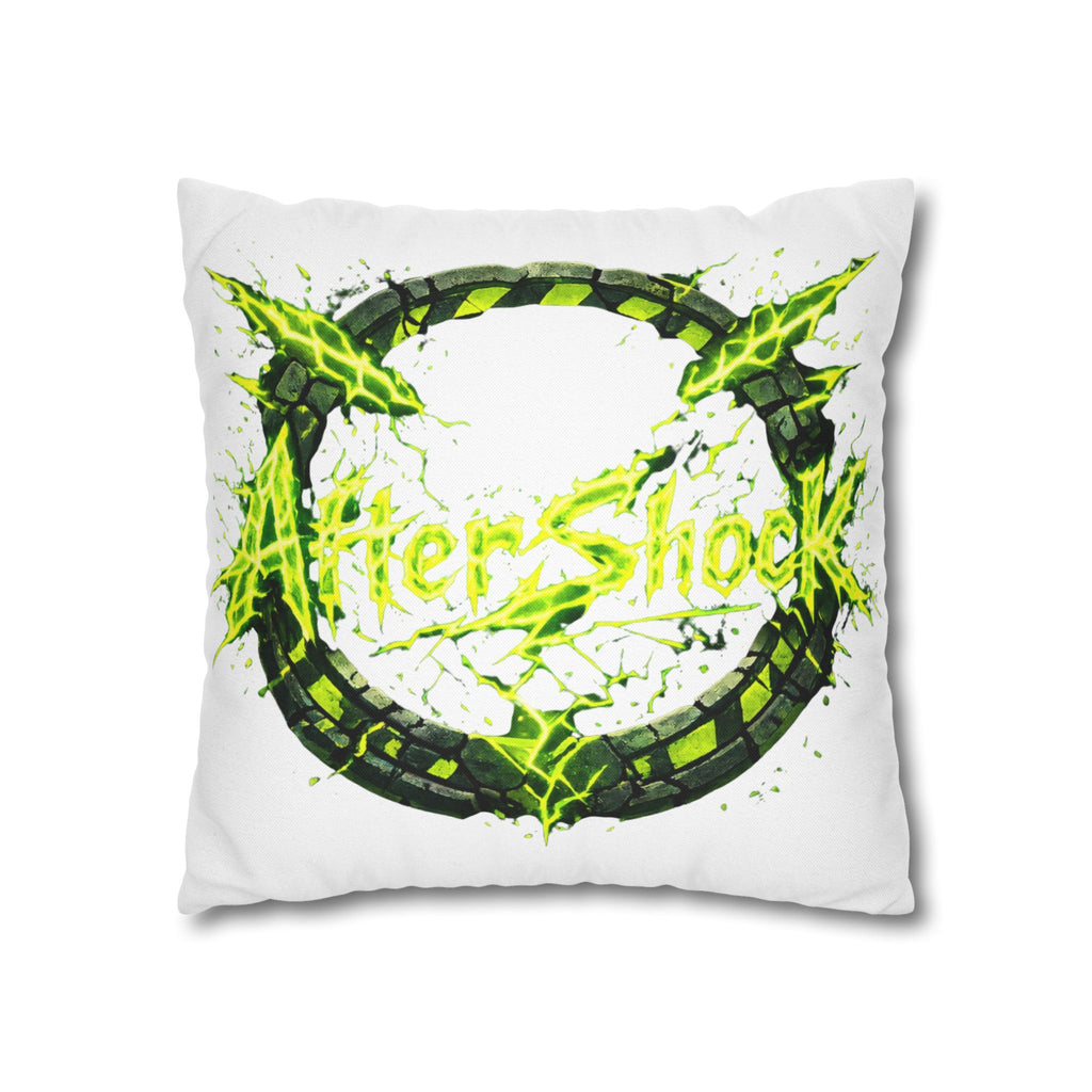AfterShock Neon Lightning Circle Pillowcase — Spun Polyester Square Throw Pillow Cover