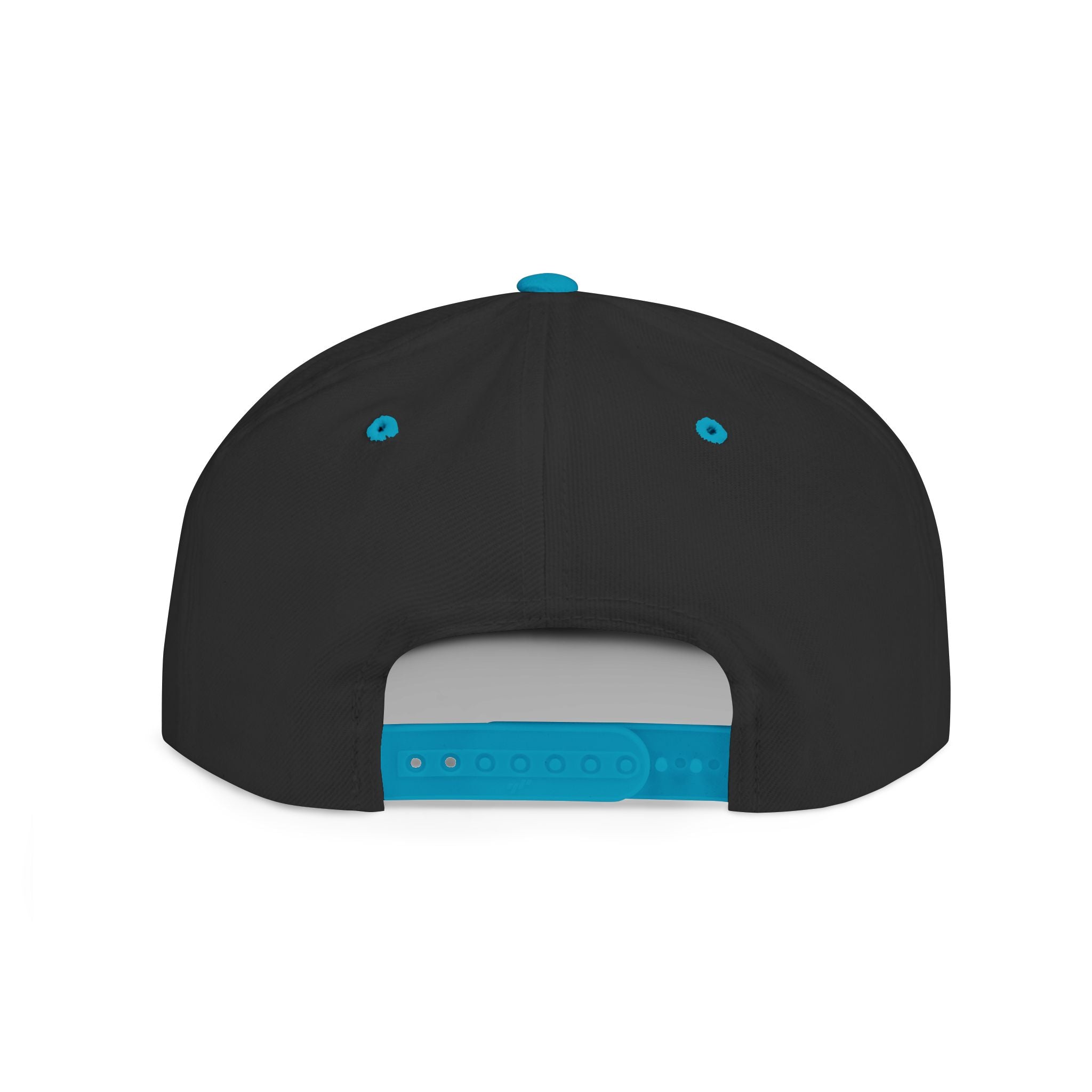 Flat Bill Snapback Hat — "Aftershock" Neon Splatter Streetwear Cap